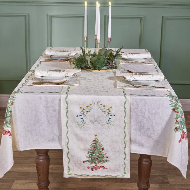Christmas Tree Table Runner 229cm x 36cm - Multi