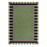 KAI WOOL BORDER GREEN/ PURPLE 160X230cm Rug