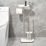 Nordhaus Beige Toilet Roll And Brush Holder