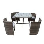 Solaro 5 Piece Rattan Dining Set