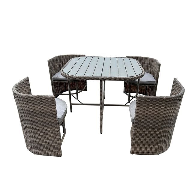 Solaro 5 Piece Rattan Dining Set