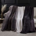 Herringbone Throw 150cm x 200cm - Grey
