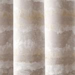 SUNSET STRIPES GREY/OCHRE 66x54 Curtain