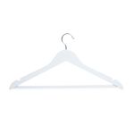 NORTHERN SHORE 5 Pack White Wooden Hangers