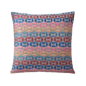 MINI GEO JACQUARD CHENILLE PINK 45x45 Cushion