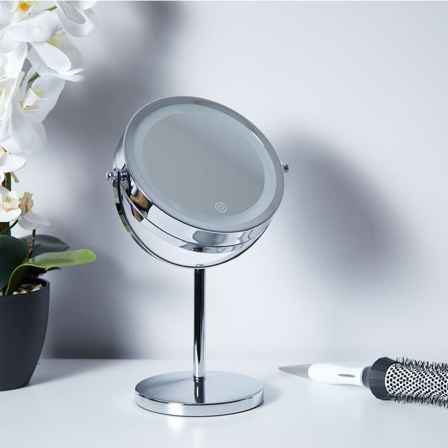 Visage LED Chrome 5X Cosmetic Mirror
