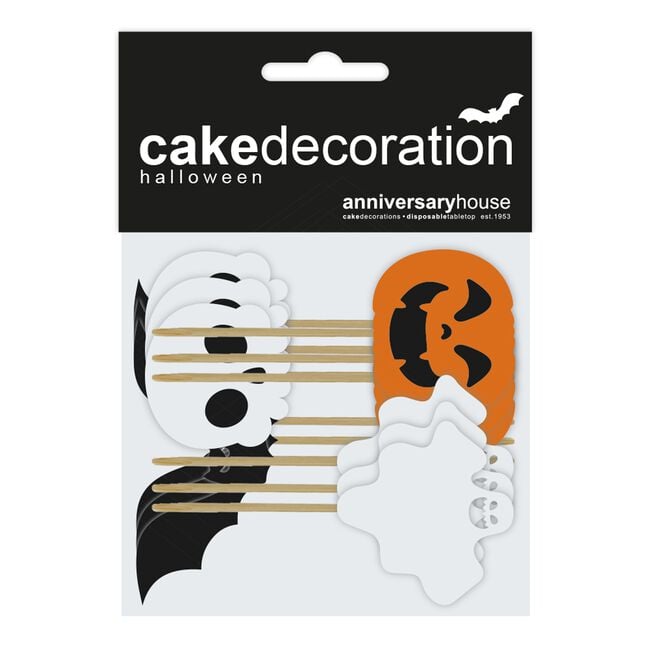 Halloween Ghoulish 12 Cupcake Toppers 
