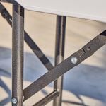 White Folding Garden Bench 1.8M