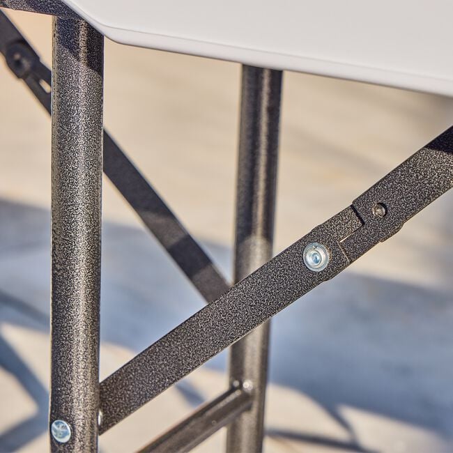 White Folding Garden Bench 1.8M