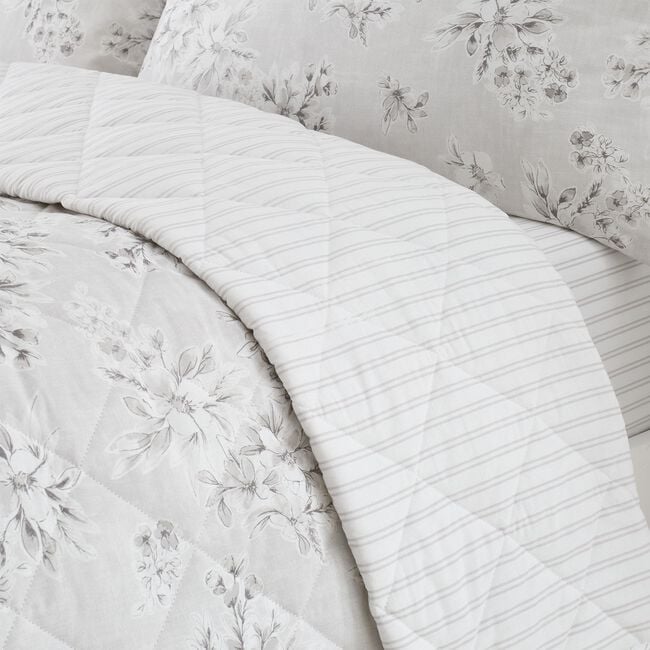 Lorraine Bedspread 200 x 220cm - Grey