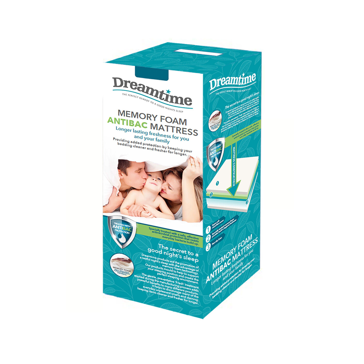 Dreamtime Memory Foam Antibac Mattress King Home Store + More