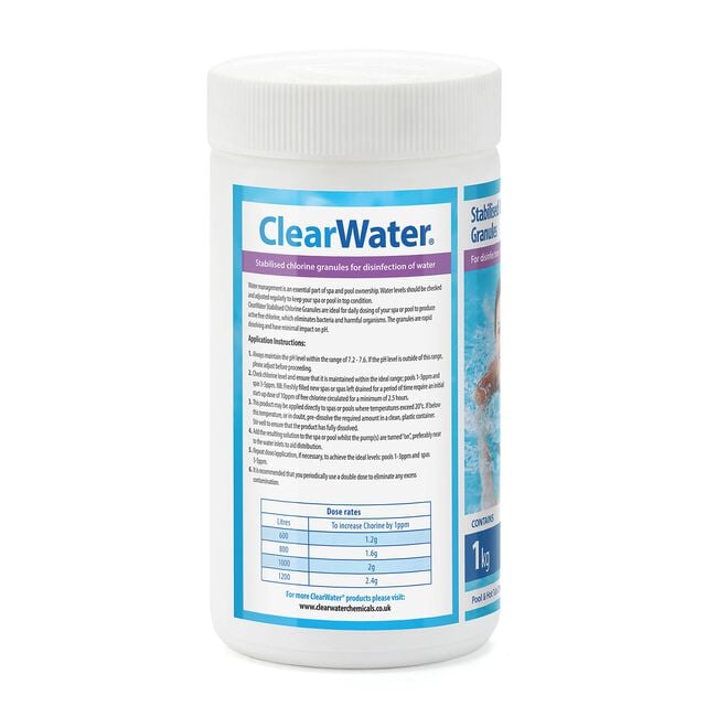 Clearwater 1kg Chlorine Granules