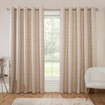 GEO TEXTURE JACQUARD NATURAL 66x54 Curtain
