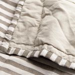 YARD HEBDEN STRIPE MOLE/STONE 150x200cm Bedspread 
