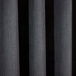 BLACKOUT & THERMAL BRUSHED GUNMETAL 66x54 Curtain