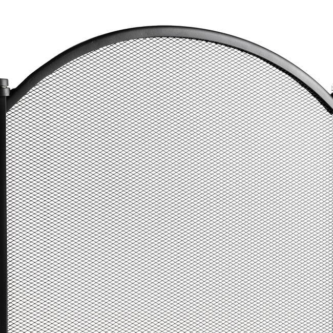 Silverflame 3 Panel Folding Decorative Fire Guard