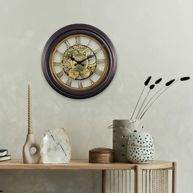 Golden Cogs Clock 14''