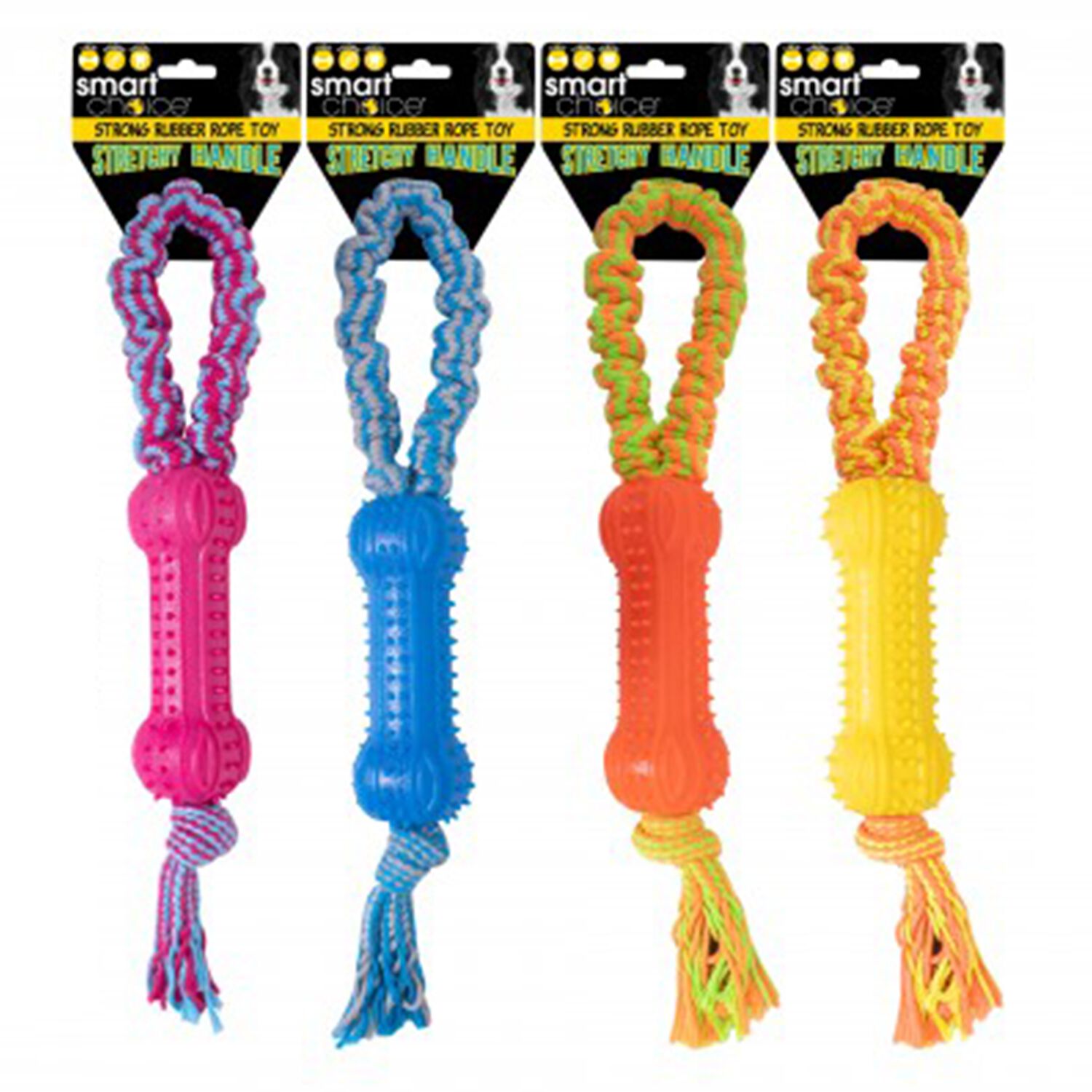 Stretchy Rope & Rubber Tug Dog Toy Home Store + More
