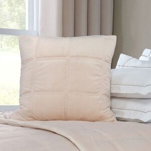 Quilted Hotel Velvet Mink 45cm x 45cm Cushion