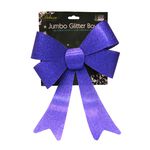 Jumbo Glitter Bow Christmas Tree Topper