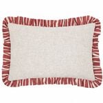 FURN CARMON STRIPE LINEN/RED 40x60 Cushion