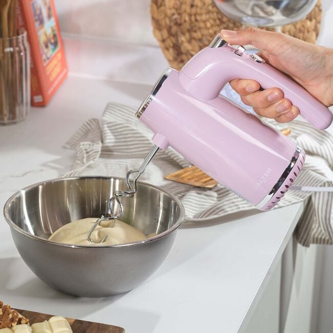 SALTER RETRO PINK Hand Mixer