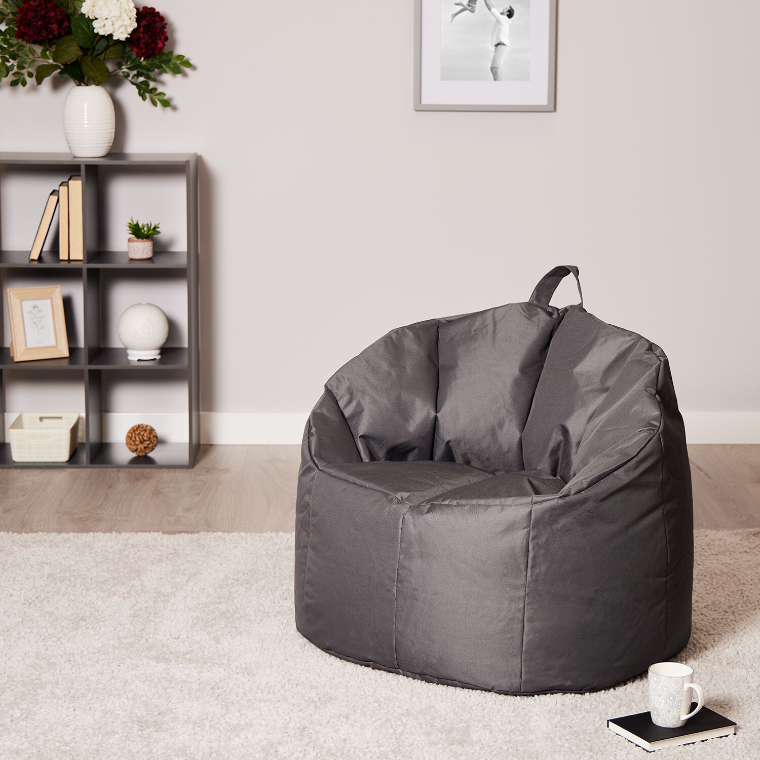 Snug Seat Bean Bag Chair Grey Home Store + More