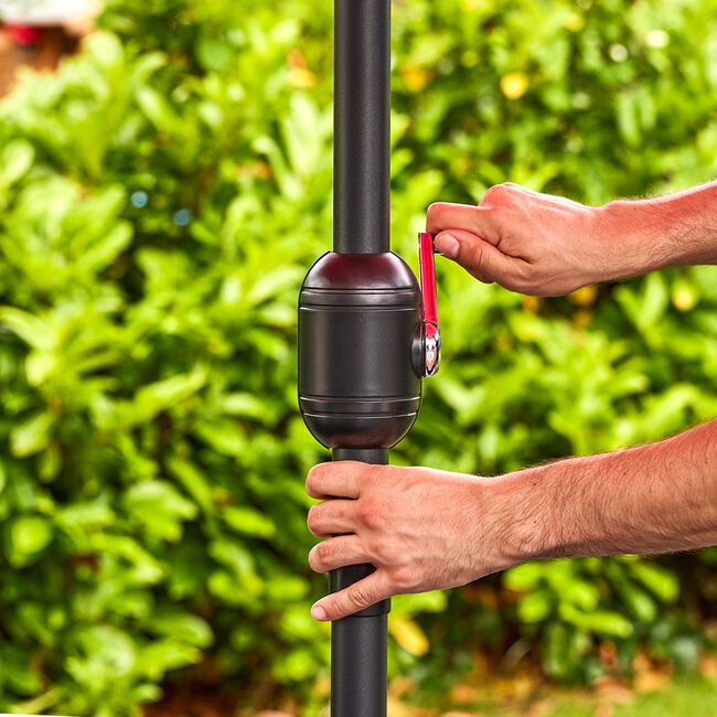 3M CRANK & TILT Sun Parasol - Red