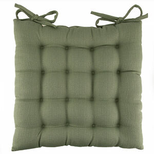 Square Woven Kitchen Seat Pad - Sage