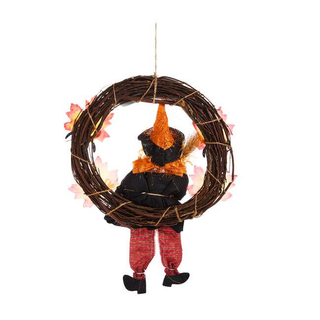 Halloween 41cm Witch Wreath