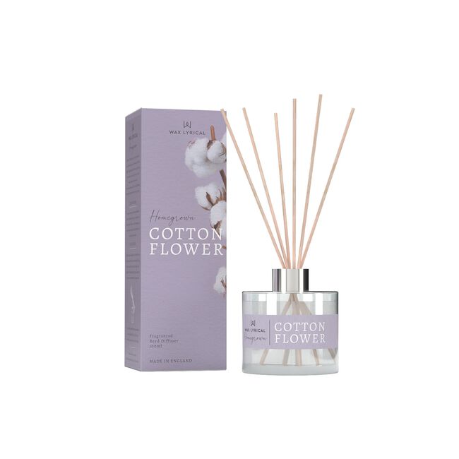Wax Lyrical Home Grown Reed Diffuser Cotton Flower