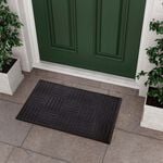 Carved Square Rubber Pin Door Mat