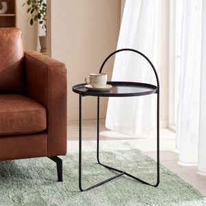 Black Metal Side Table