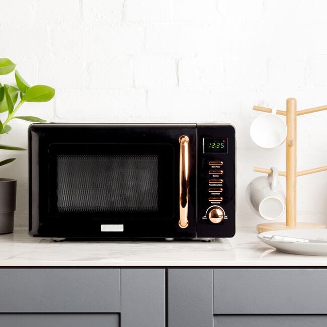 Haden 800W Black & Copper 20L Microwave