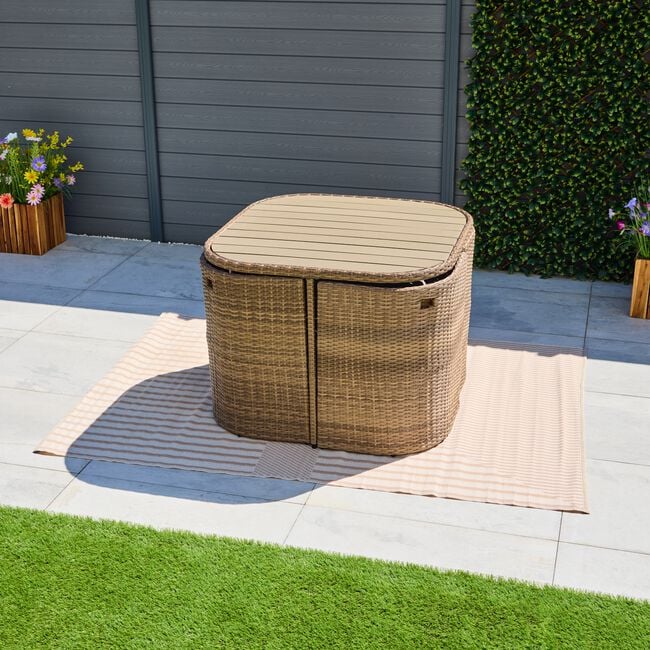 Solaro 5 Piece Rattan Dining Set