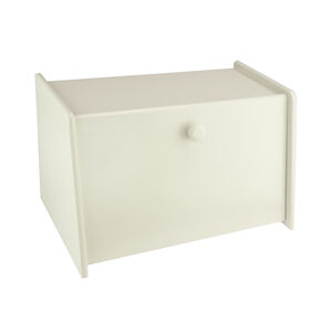 Apollo Rubberwood Drop Front Bread Bin - Cream