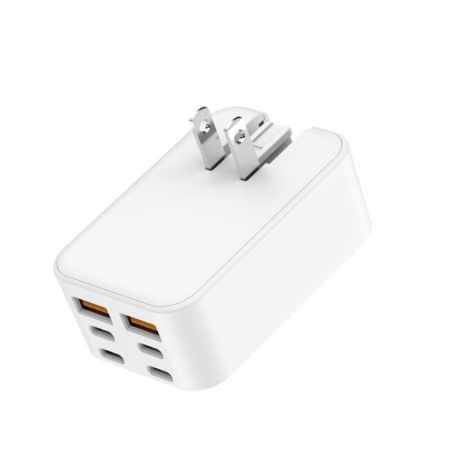 Budi 60W GaN Travel Charger 6 Port USB-C & USB-A