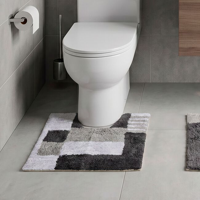 Boxes Grey Pedestal Mat 50cm x 50cm