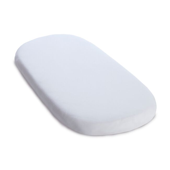 Clair De Lune White Pram Fitted Sheet - 2 Pack