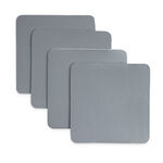 Leather Coasters 4 Pack - Grey