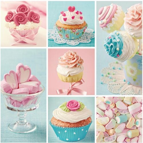 Cupcakes and Sweets Napkins 20 Pack