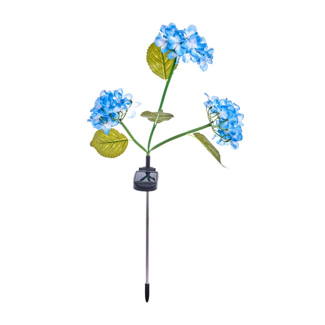 BLUE HYDRANGEA Solar Garden Stake Light