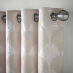 SCALLOP FAN SILVER 66x72 Curtain