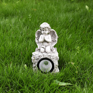 Angel On Garden Rock Solar Light 083860