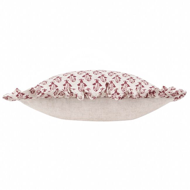 FURN LULAH BLOCK LINEN/RED 45x45 Cushion