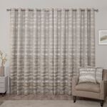 SUNSET STRIPES GREY/OCHRE 66x54 Curtain