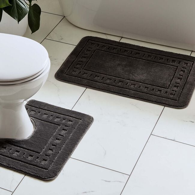 CATHERINE LANSFIELD ARMONI GREY 2PC Bath Set 