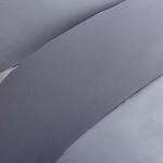 SINGLE DUVET COVER Luxury Percale Silver/Grey