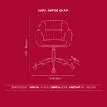 Sophia Office Chair - Dove Grey