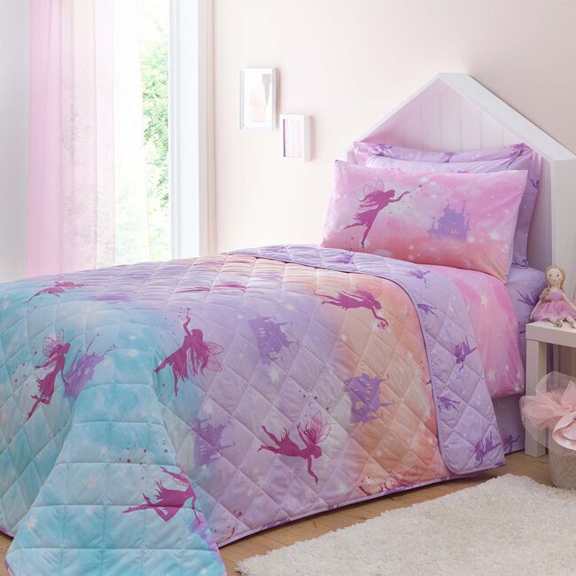 Ombre Fairies Bedspread 200cm x 220cm